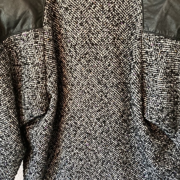 Vintage 80-90’s Wool Leather Coat Size M - Picture 11 of 14